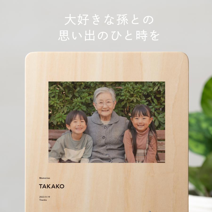 【敬老の日 プレゼント】好きな写真がプリントできる置時計【オーダーメイド】【ウッドプリントクロック】 |  | 04