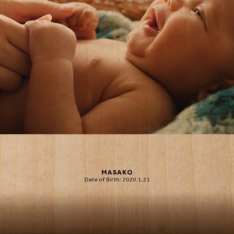 【3個セット】ウッドプリントMINI 送料無料 写真 手形 フォトフレーム おしゃれ 北欧 写真立て プリント 名入れ 記念品 木製 |  | 05