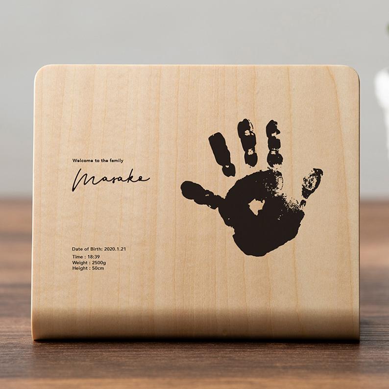 【3個セット】ウッドプリントMINI 送料無料 写真 手形 フォトフレーム おしゃれ 北欧 写真立て プリント 名入れ 記念品 木製 |  | 06