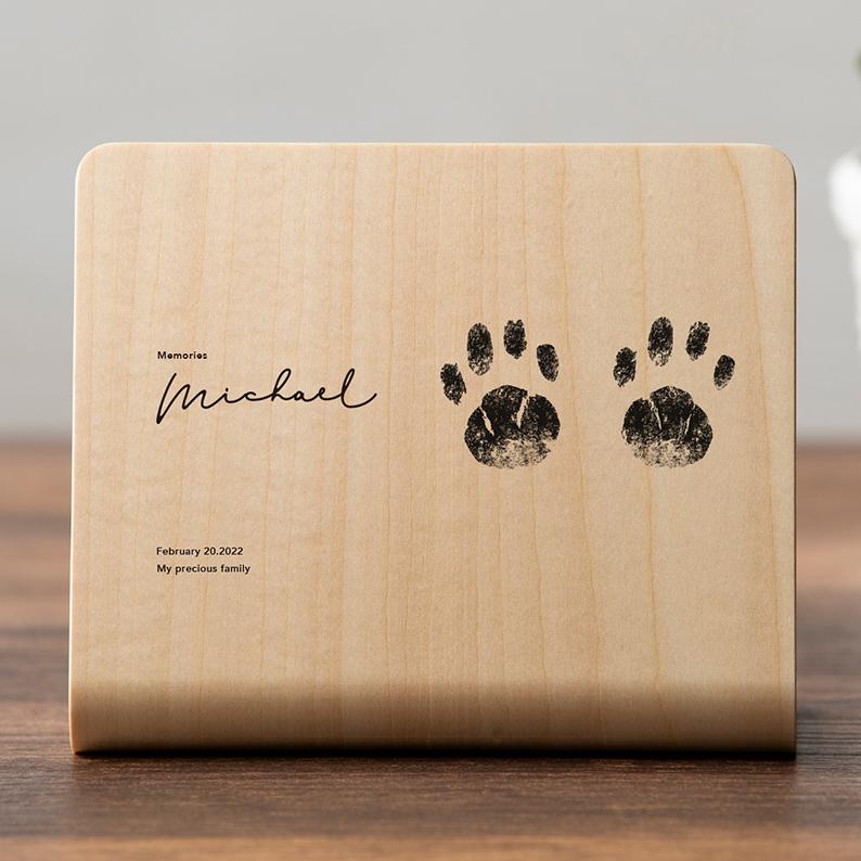 【3個セット】ウッドプリントMINI 送料無料 写真 手形 フォトフレーム おしゃれ 北欧 写真立て プリント 名入れ 記念品 木製 |  | 07