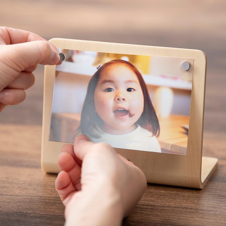 【ペット】ウッドプリントMINI 写真 メモリアルプレート フォトフレーム おしゃれ 北欧 写真立て プリント 名入れ 記念グッズ 木製 |  | 05