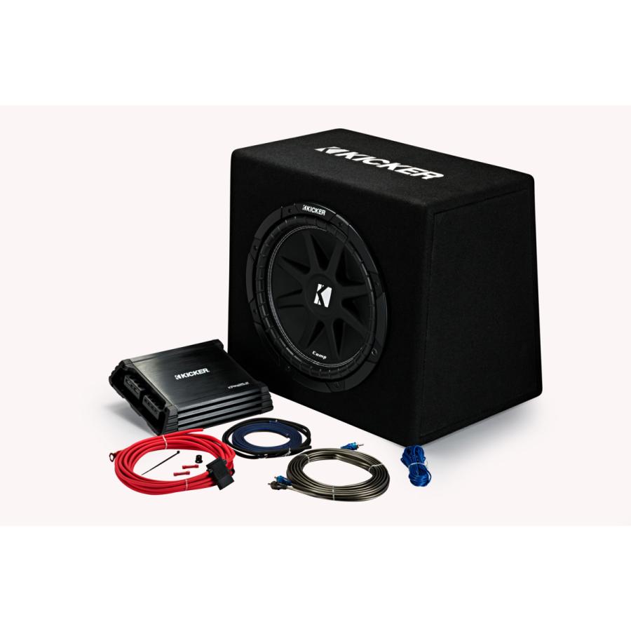 KKP212 (44KKP212) 30cm 純正BOX+2chアンプ+配線セット キッカー Kicker｜usa-audio