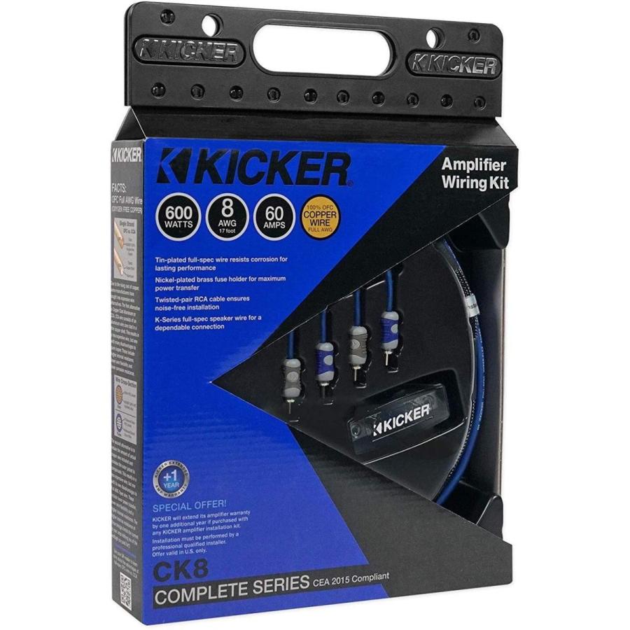 新型】CK8 (46CK8) 8ゲージ アンプ配線キット キッカー Kicker : 46ck8 