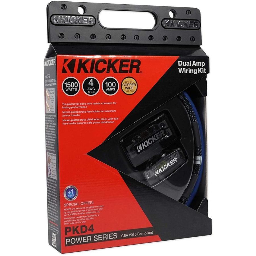 【新型】PKD4 (46PKD4) 4ゲージアンプ配線キット キッカー Kicker｜usa-audio｜03