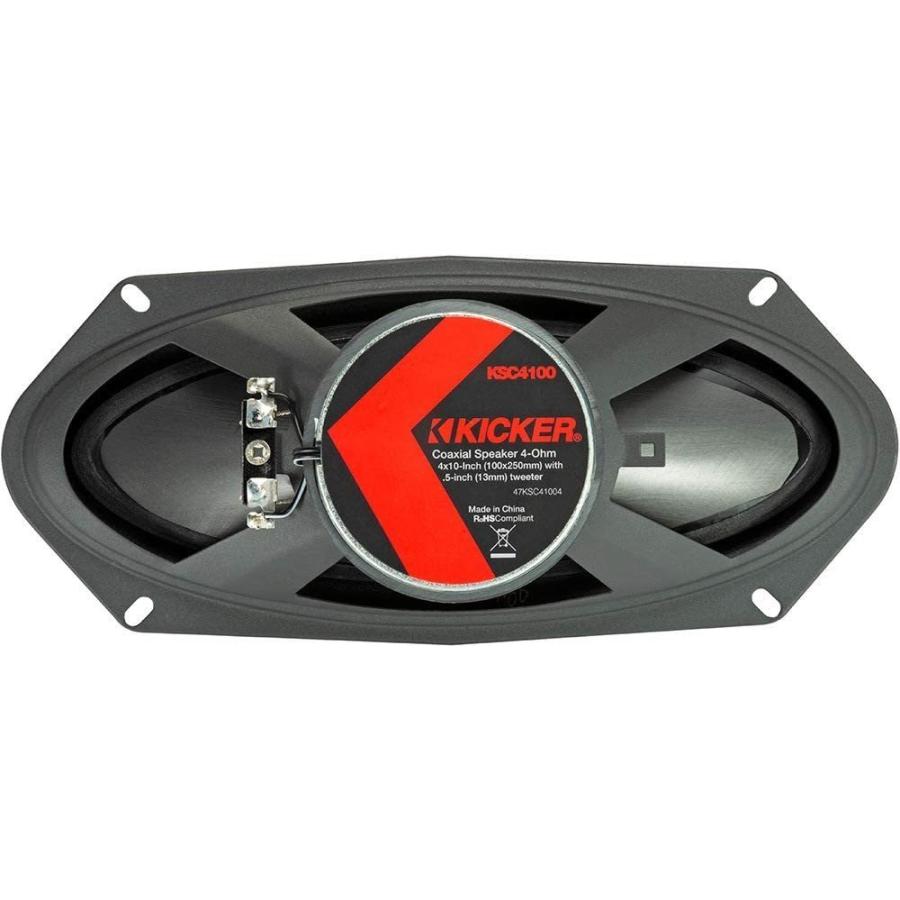 【最新型】KSC41004 (47KSC41004) 10ｘ25cm (4ｘ10インチ) Max.150W キッカー Kicker｜usa-audio｜05