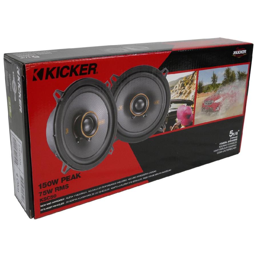 KICKER KSC504 (51KSC504) 13cm (5.25インチ) Max.150W キッカー : USA