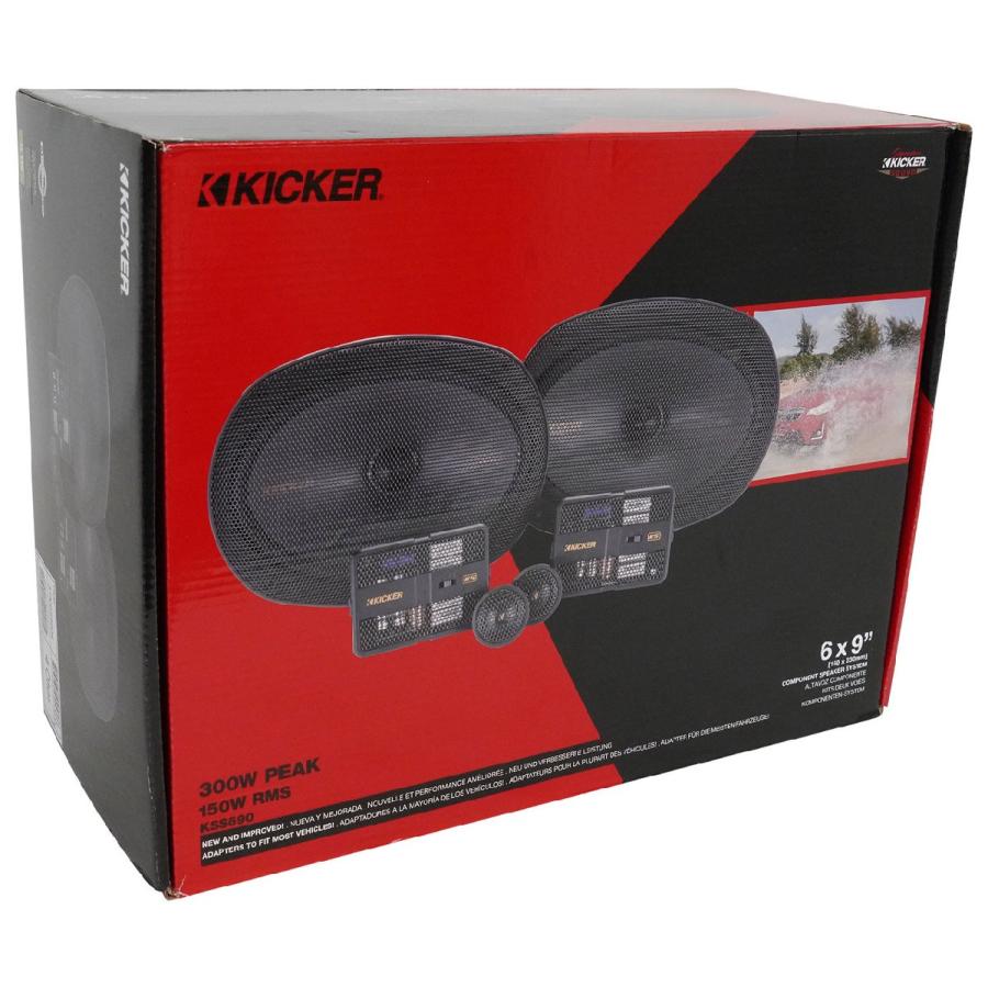 KICKER KSS6904 (51KSS6904) 16×23cm (6×9インチ) Max.300W キッカー