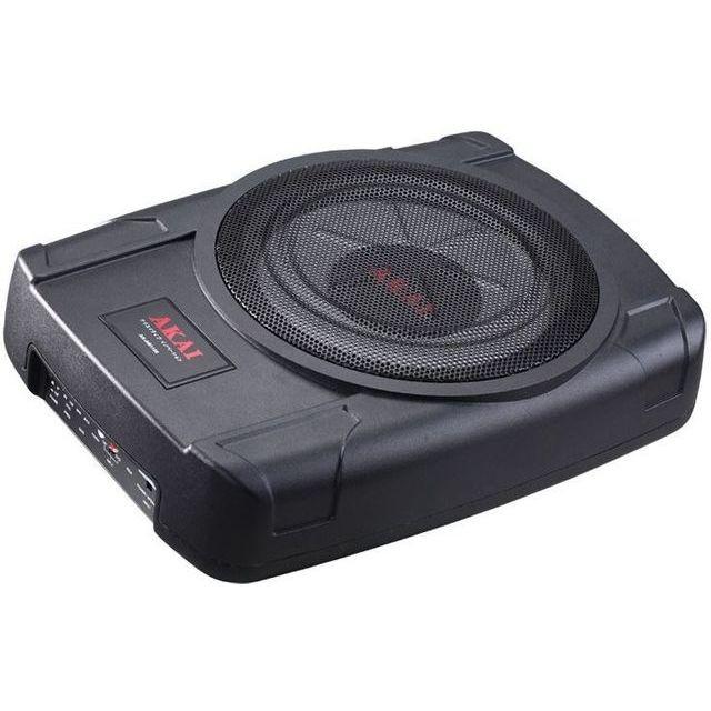 ウーファーBOX アンプ類セット AK-AW810 20cm MAX.600W ○薄型○アンプ内蔵 アカイ AKAI : USA Audio