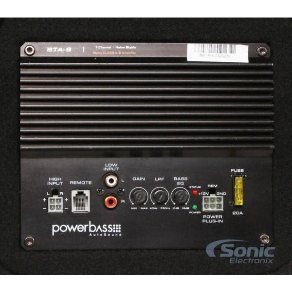 BTA-8 アンプ内蔵サブウーハーBOX 20cm Max.300W パワーバス BTA-8 アンプ内蔵サブウーハーBOX 20cm Max.300W パワーバス