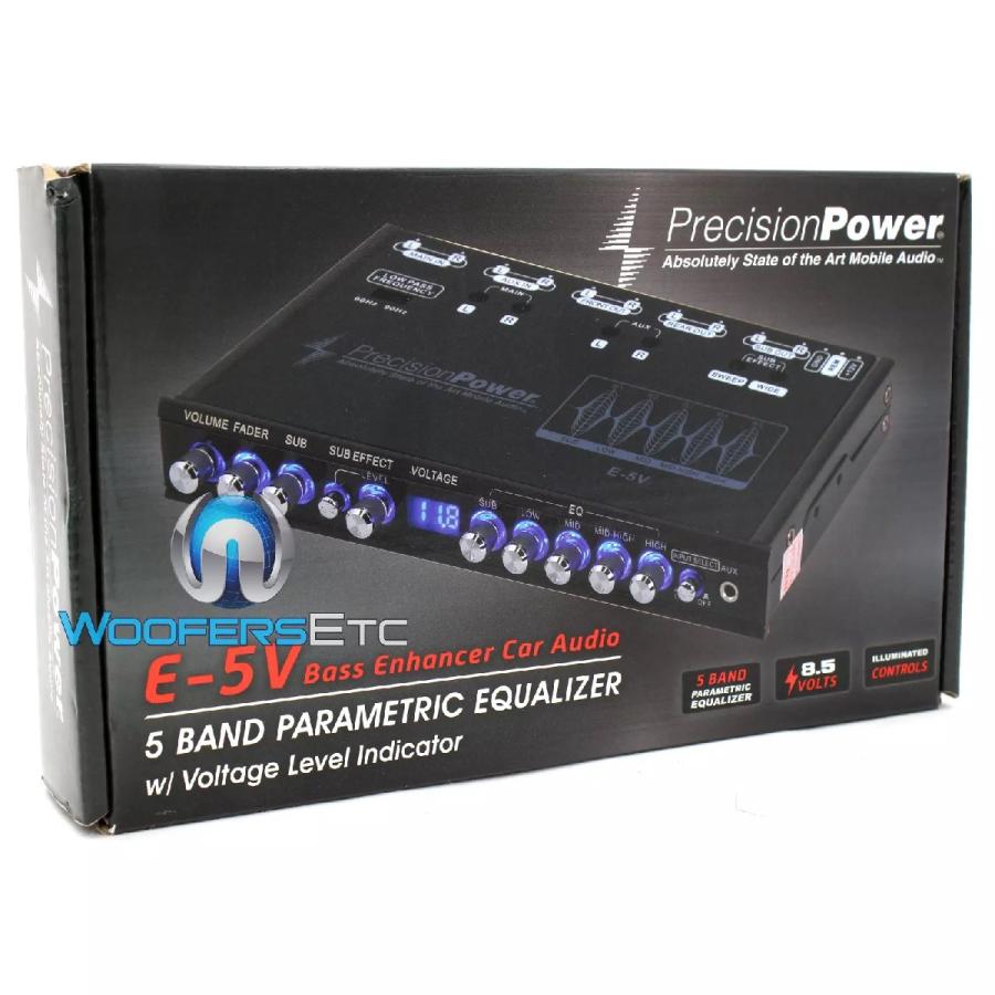 E.5V LED付 5バンド パラメトリック イコライザー PPI プレシジョン