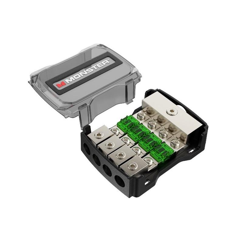 M800-AFS4 ヒューズブロック 1/0AWG or 4AWG×1入力・4AWG×4出力
