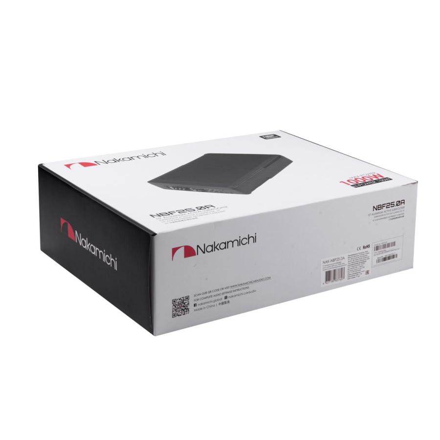 NBF25.0A 25cm Max.1000W アンプ内蔵 薄型 アルミ材質 ナカミチ