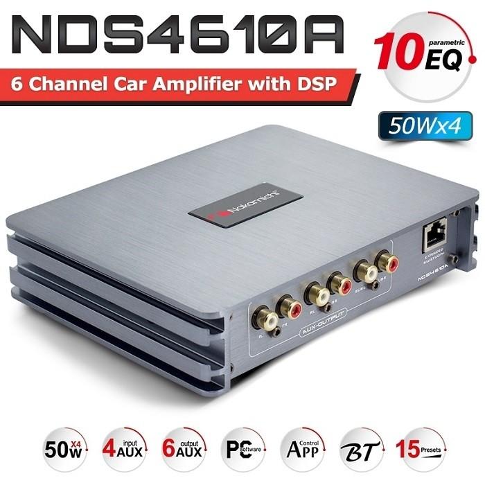 NDS4610A+NDS-10B (セット) 6ch DSP (デジタル信号処理) 4ch アンプ 