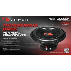 NSW-Z1002D4 25cm（10インチ）4Ω DVC Max.1700W ナカミチ Nakamichi