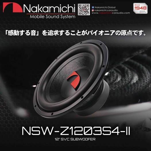 NSW-Z1203S4-II 30cm（12インチ）4Ω SVC Max.2000W ナカミチ Nakamichi