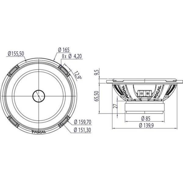 PS165V1 ○受賞商品○ 16.5cm Max.160W フォーカル FOCAL : USA