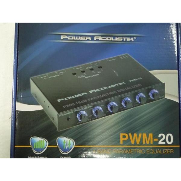 セットアップ 定価 USA AudioPWM-20 イコラィザー 4バンド ブルーLEDバックライト サブウーハー調整機能付 パワーアコースティック Power Acoustik alarosedesvents.fr alarosedesvents.fr