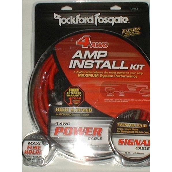 RFK4I (4ゲージアンプ配線キット) ロックフォード Rockford : USA