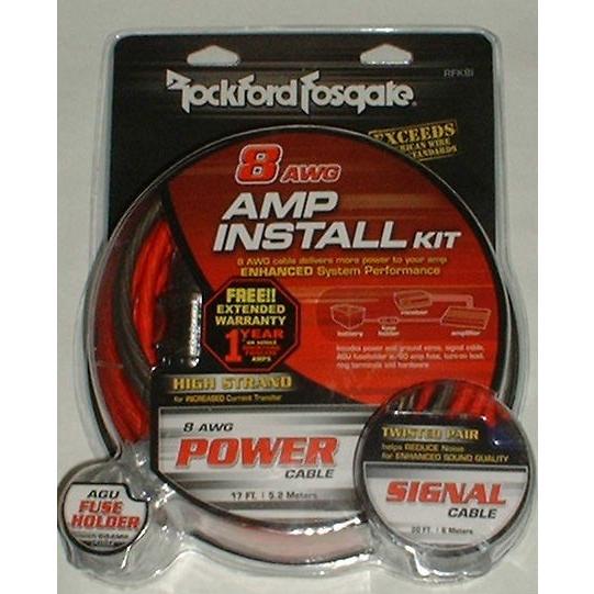 RFK8I (8ゲージアンプ配線キット) ロックフォード Rockford : USA 