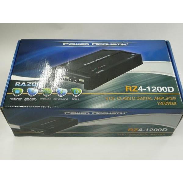 RZ4-1200D Max.1200W 4ch Class D 超小型 Power Acoustik パワー 