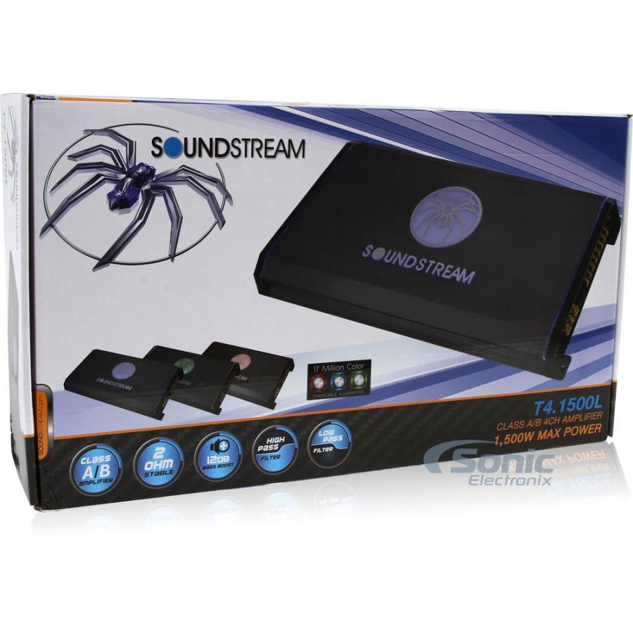 T4.1500L Class A/B 4ch Max.1500W ○LED光る サウンドストリーム