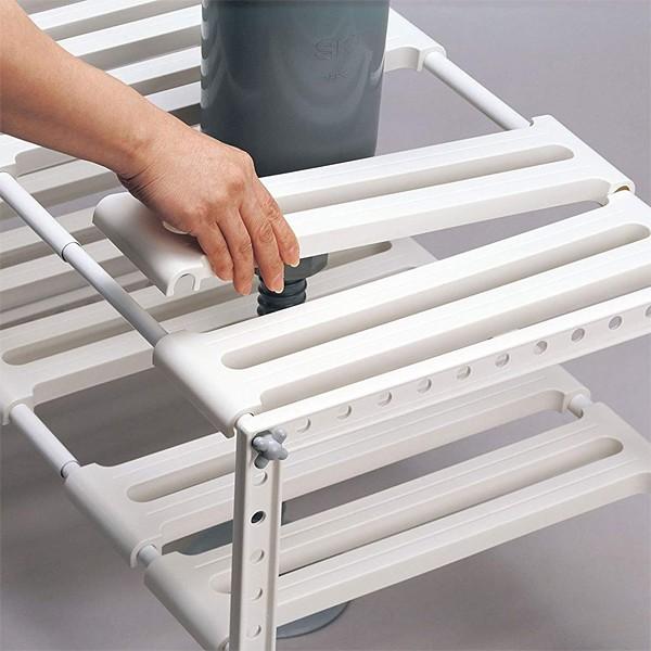 シンク下収納ラック 伸縮式 土台 収納スペース : うさぎ屋 インテリア