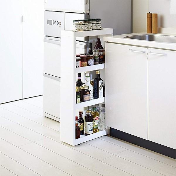 収納棚 収納ラック ホワイト 北欧風 収納ストッカー キッチン送料込み