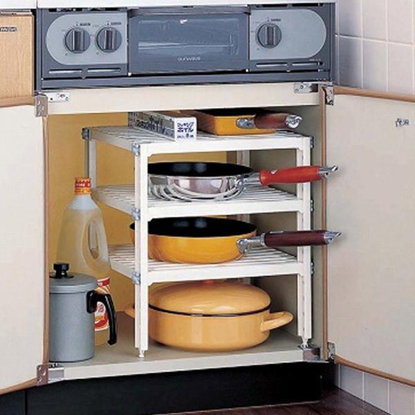 シンク下収納 3段ラック キッチン収納 : うさぎ屋 インテリア&DIY