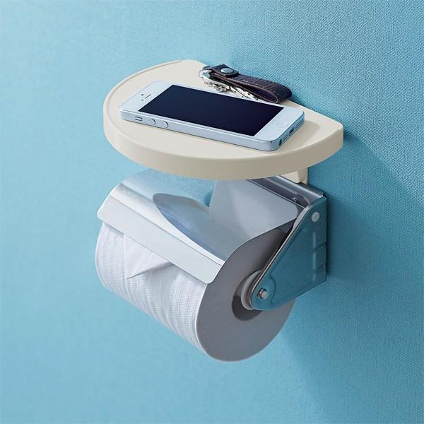 トイレ 小物置き 棚 トイレットペーパーホルダー設置 : うさぎ屋