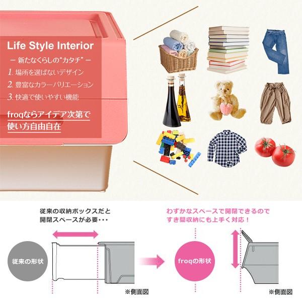 収納ボックス 蓋付き 収納ケース 積み重ね フラップ扉 : うさぎ屋