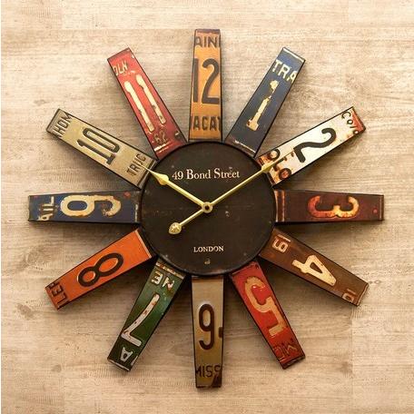 掛け時計 壁掛時計 円形 丸型 おしゃれ インダストリアル レトロ