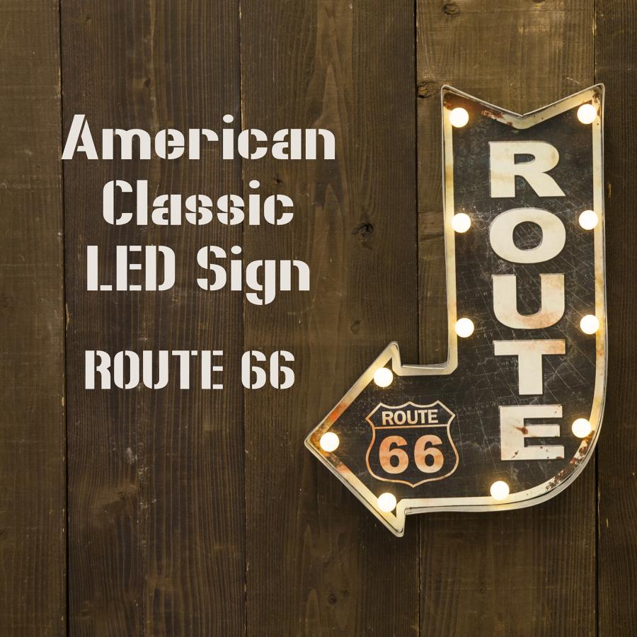 看板 インテリア 照明 LEDライト サイン ルート66 ROUTE 看板 インテリア 照明 LEDライト サイン ルート66 ROUTE