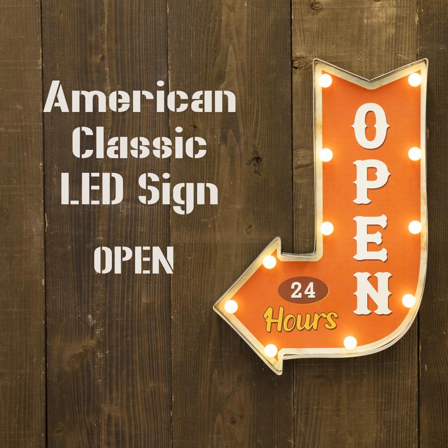 看板 インテリア 照明 LED ライト サイン 矢印 OPEN オープン 看板 インテリア 照明 LED ライト サイン 矢印 OPEN オープン