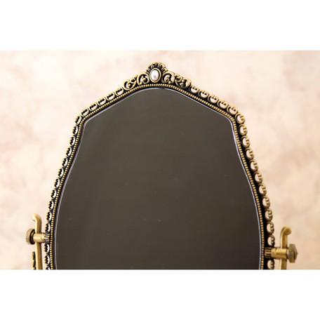 オーバル型 スタンドミラー クラシックカントリー 楕円 レトロ