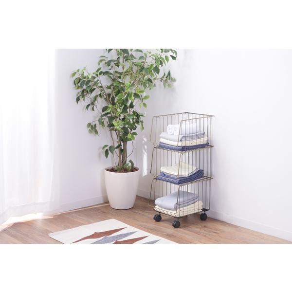 東谷 ワゴン 3段 ラック キャスターつき リビング 収納 棚 玄関 収納