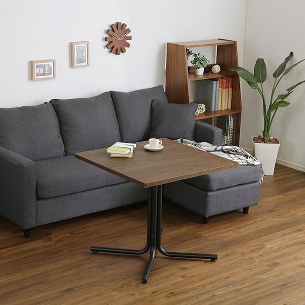 東谷 カフェテーブル 正方形 75×75cm おしゃれ 脚 ソファサイド 北欧
