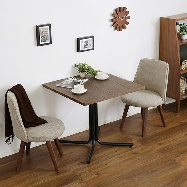 東谷 カフェテーブル 正方形 75×75cm おしゃれ 脚 ソファサイド 北欧