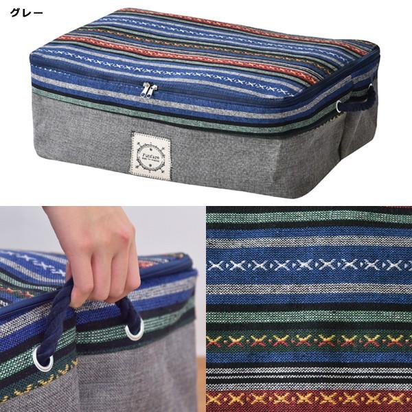 東谷 収納かご 収納ケース 収納ボックス チャック付き アメカジ風