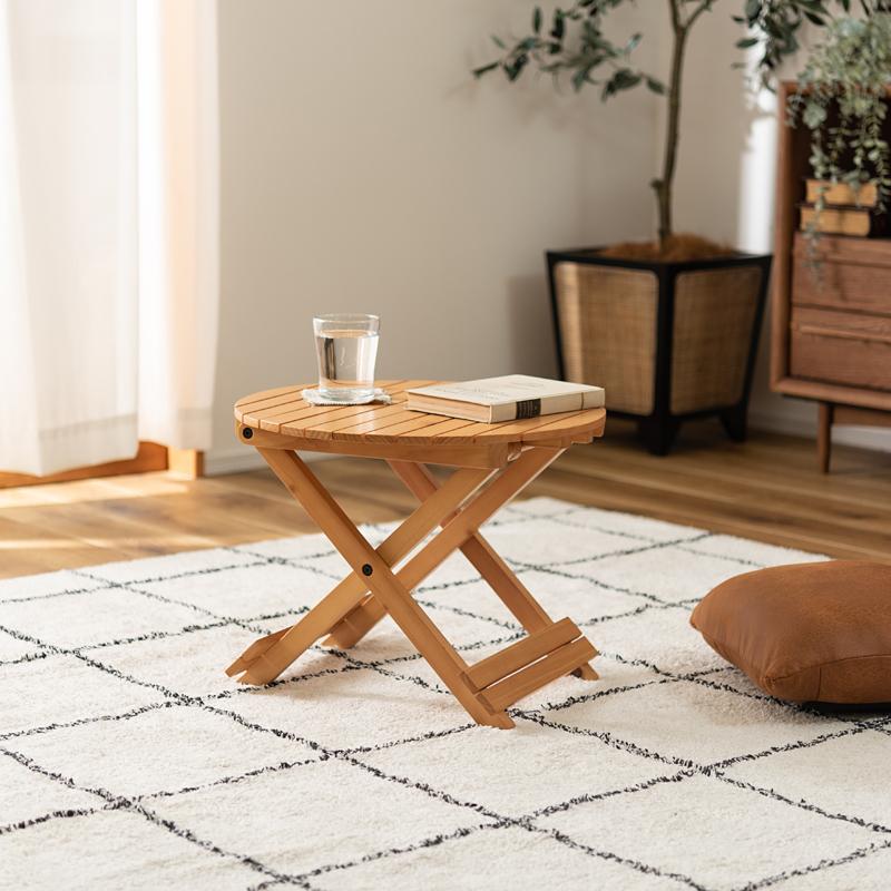 東谷 折りたたみテーブル 45cm カフェテーブル ベランダ 屋外 おしゃれ