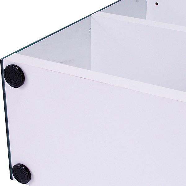 ローボード オープンラック リビングラック インテリア 4段ラック スタイリッシュ ガラス 棚 おしゃれ 【W7664761472】(27878円)