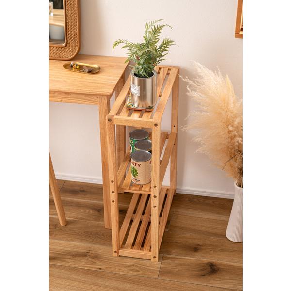 東谷 シェルフ 棚 ワイド オープンラック 収納棚 木製 3段