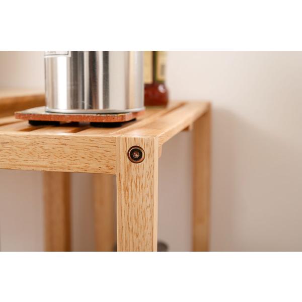 東谷 シェルフ 棚 ワイド オープンラック 収納棚 木製 3段 シンプル