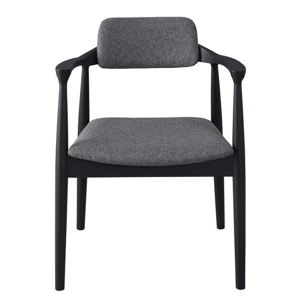 ダイニングチェア 1脚 単品 北欧 モダン カントリー おしゃれ デザイン 椅子 デザイン ひじ掛け 肘付き 都会的 アーバン カーブ 湾曲 黒 ブラック グレー