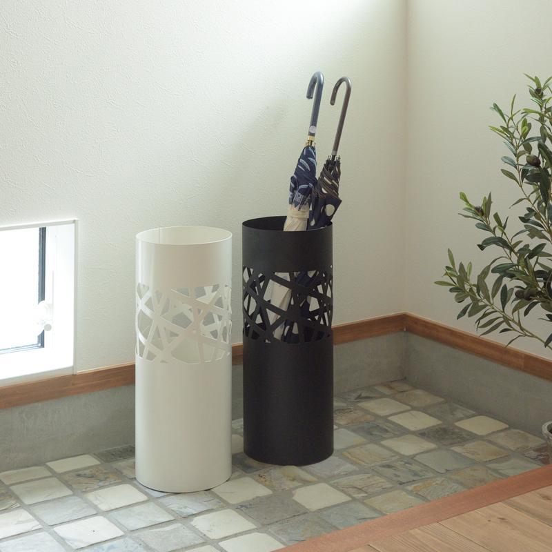 好評 傘立て 白 黒 ホワイト ブラック スリム おしゃれ 屋外 室内 外置き 内置き 北欧 傘たて デザイン お洒落 芸術的 スタイリッシュ 円柱形 丸型 Cisama Sc Gov Br