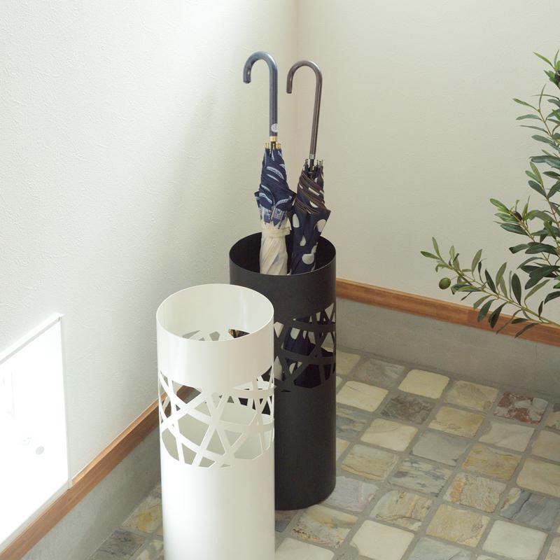 好評 傘立て 白 黒 ホワイト ブラック スリム おしゃれ 屋外 室内 外置き 内置き 北欧 傘たて デザイン お洒落 芸術的 スタイリッシュ 円柱形 丸型 Cisama Sc Gov Br