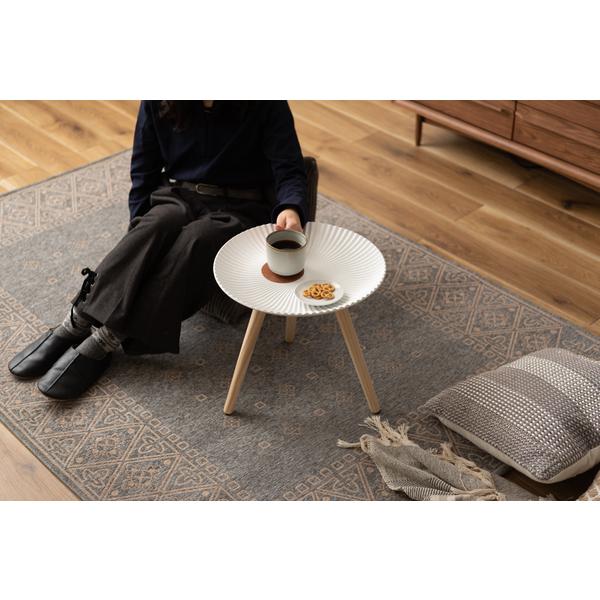 東谷 サイドテーブル トレー トレイ 天板 お盆 取り外し ラウンド