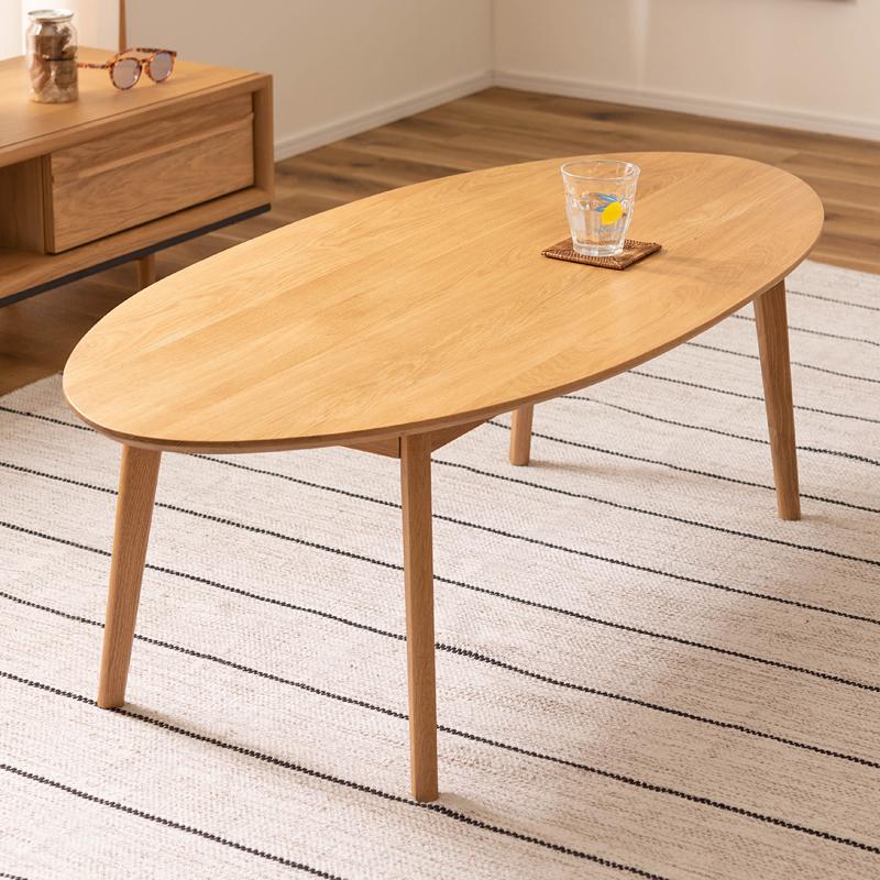 センターテーブル オーバル型　楕円 センターテーブル オーバル型 楕円 幅105cm・楕円形ガラスセンター