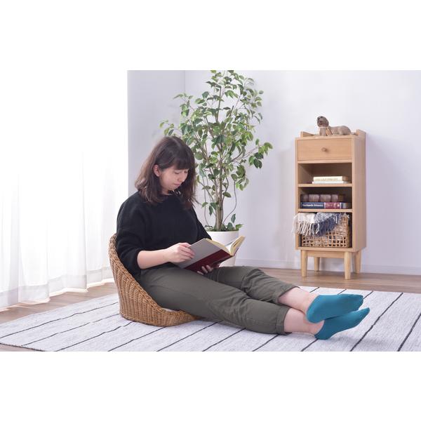 東谷 座椅子 和風 和柄 アジアン ラタン 編み込み 座いす フロアチェア