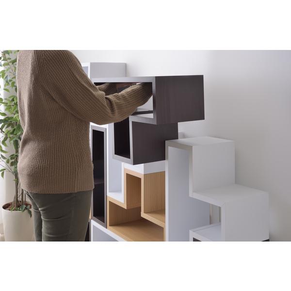 東谷 ラック 棚 パズル L型 形状 デザイン 組み合わせ 組合せ 収納