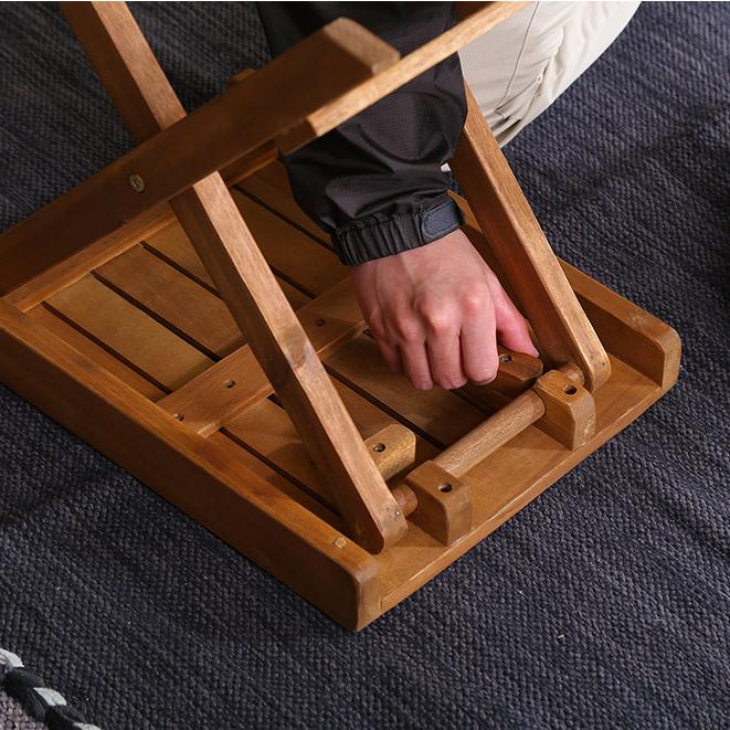 東谷 折りたたみ ガーデンテーブル キャンプ アウトドア 木製 折畳み